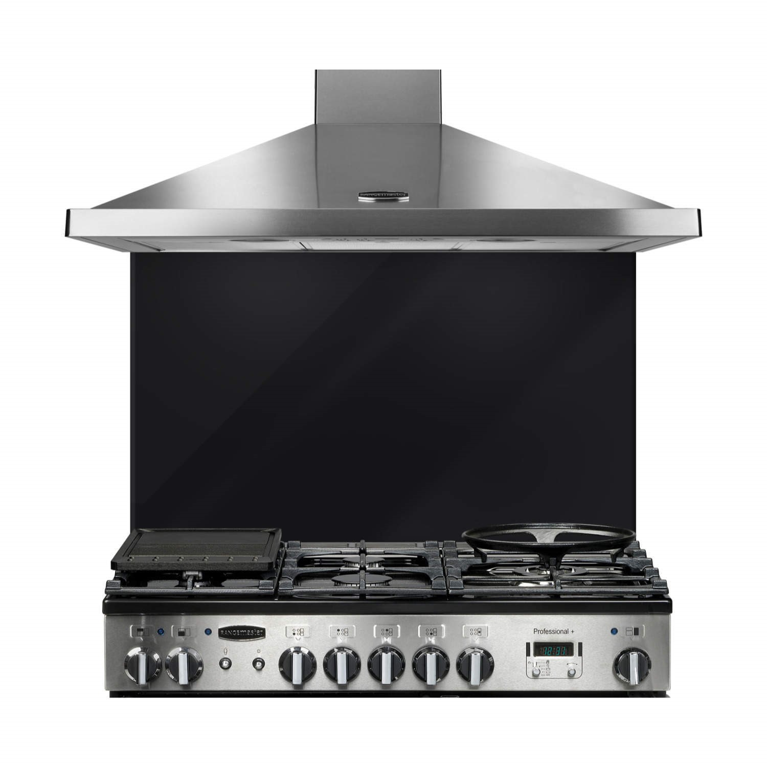 Splashback 110cm Rangemaster 107610 110cm Glass Splashback Metallic Black - Page 1 ...