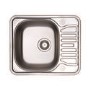 Single Bowl Inset Chrome Stainless Steel Kitchen Sink with Reversible Drainer Essence
