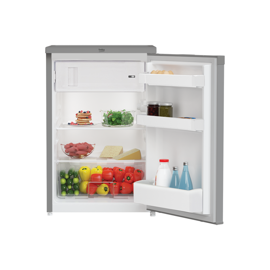 Beko UR4584S Under Counter Freestanding Fridge With Icebox Silver