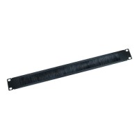 OEM 19 Inch 1U Rack Mount Black Brush Plate