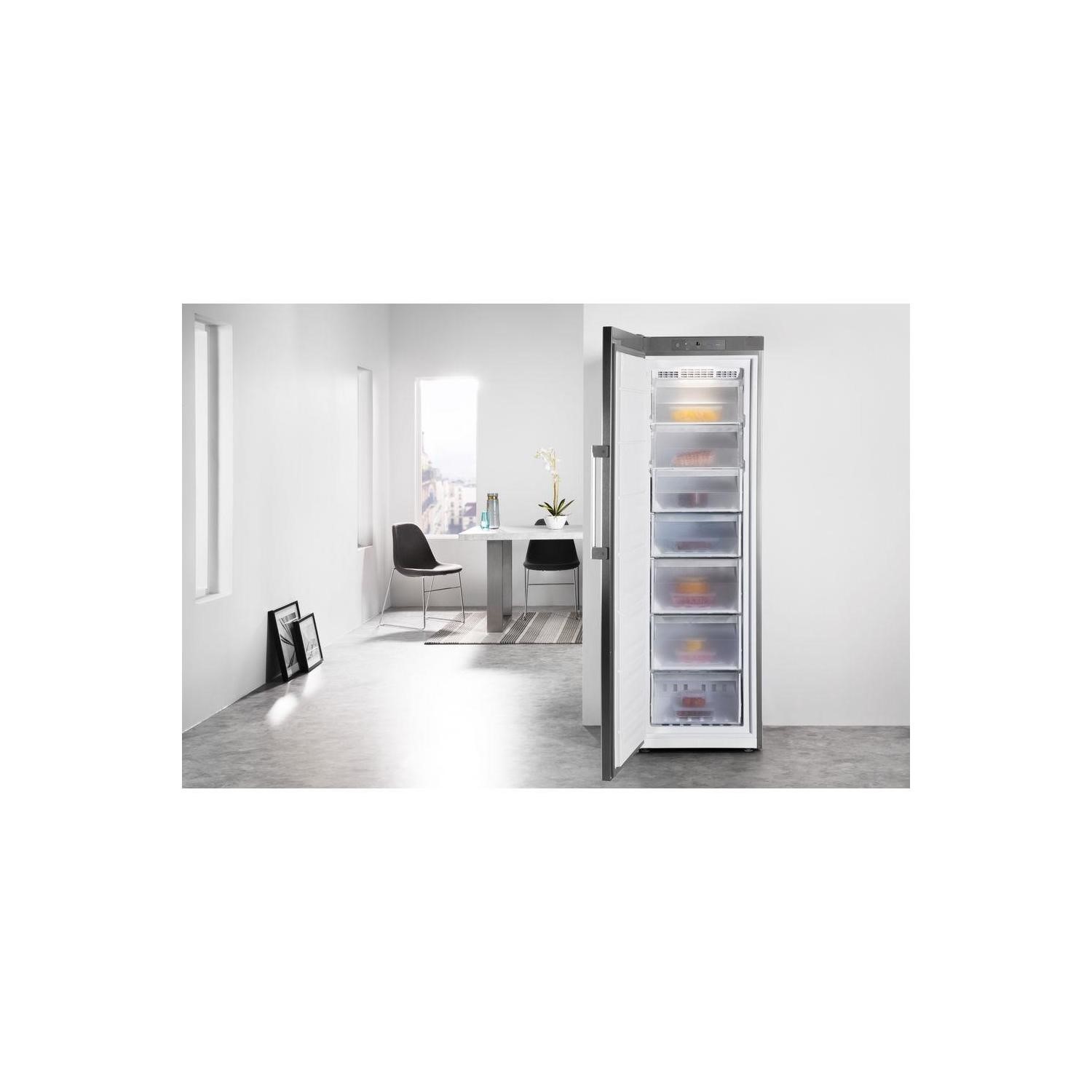 Whirlpool UW8F2CXBUK Fjord 60cm 1.87m Freestanding Freezer Optic Inox