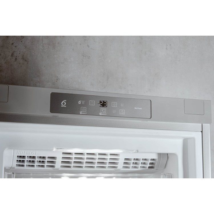 Whirlpool UW8F2CXLSB Frost Free 260L Freestanding Freezer - Silver Optic Inox