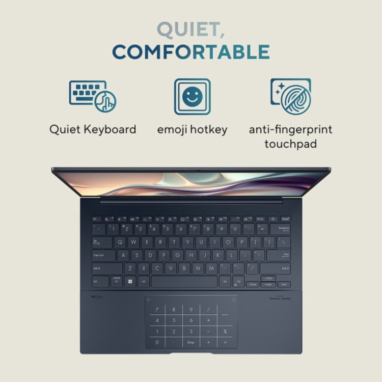 Refurbished ASUS ZenBook 14 Intel Core Ultra 9 32GB RAM 1TB SSD 14 Inch Windows 11 Home Laptop
