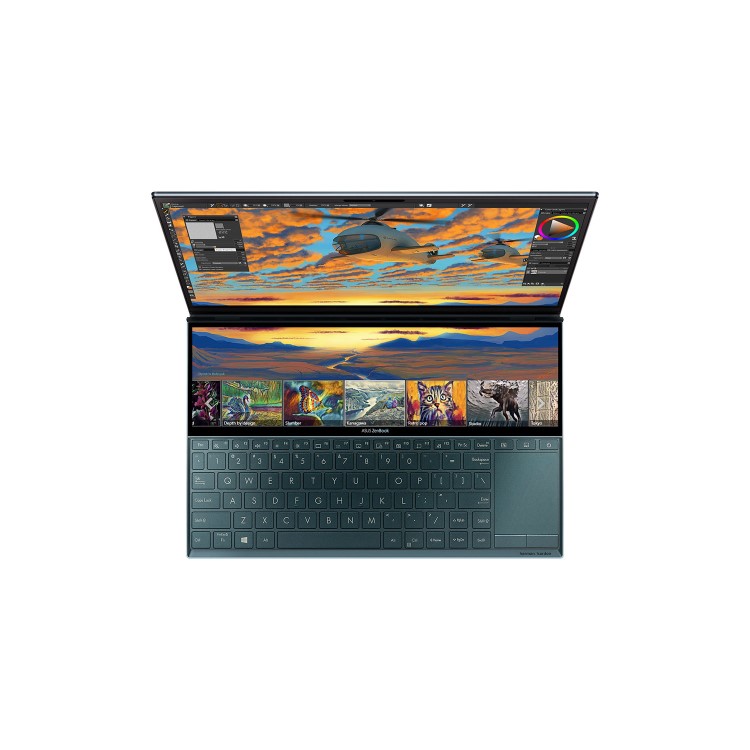 Refurbished Asus ZenBook Duo UX481FL-BM044T Core i7-10510U 16GB 512GB MX 250 14 Inch Windows 10 Laptop