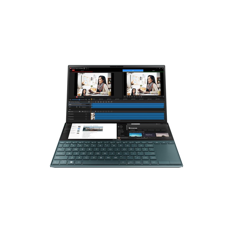Refurbished Asus ZenBook Duo UX481FL-BM044T Core i7-10510U 16GB 512GB MX 250 14 Inch Windows 10 Laptop
