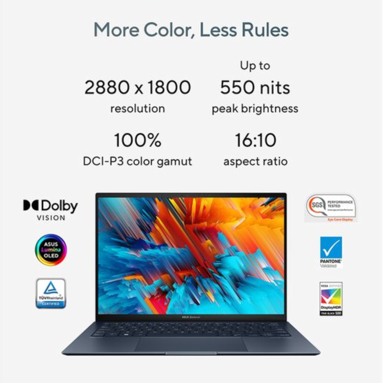 Refurbished ASUS Zenbook S 13 Intel Core Ultra 7 16GB RAM 1TB SSD 13.3 Inch Windows 11 Laptop