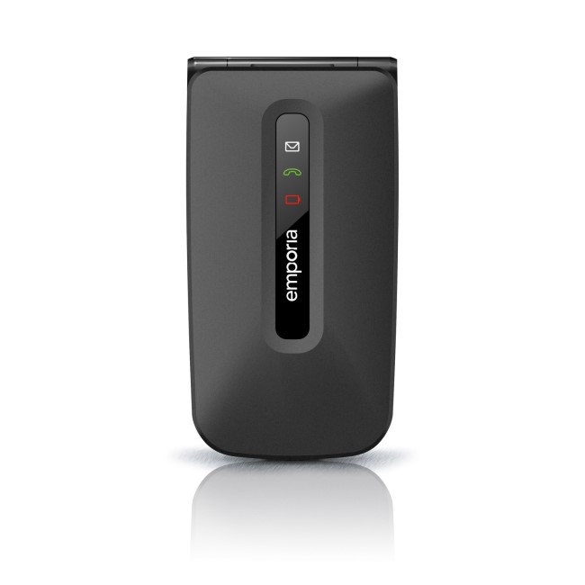 Emporia FLIP Black 2.2" Easy To Use Clamshell 2G Unlocked & SIM Free Mobile Phone