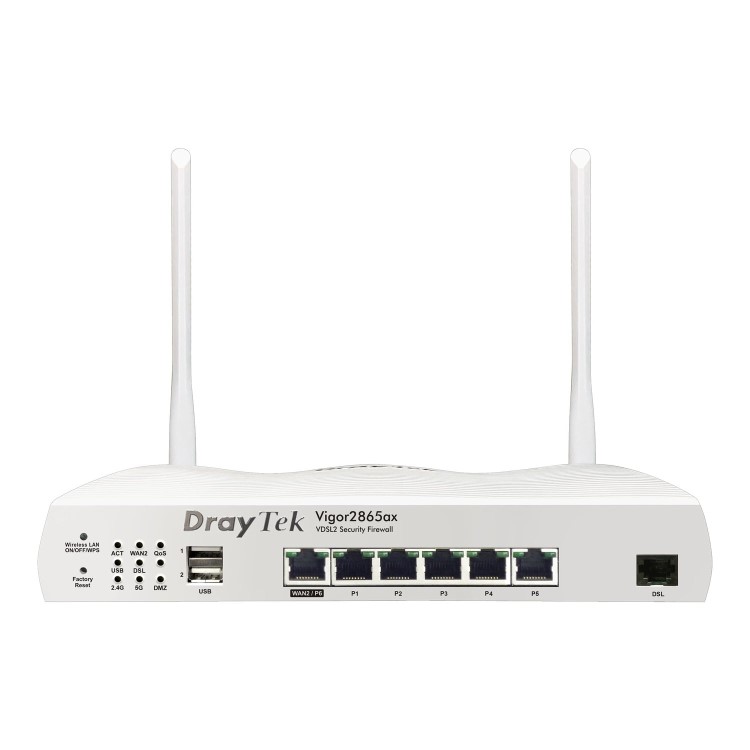 DrayTek Vigor 2865ax 950MBPs Dual Band 5 Port Router