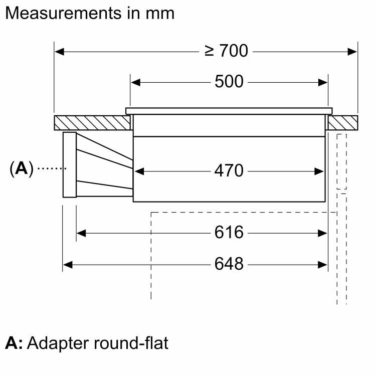 Neff N70 Series 80cm 4 Zone Induction Hob with Integrated Ventilation System