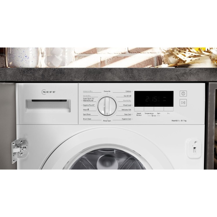 Neff 8kg Wash 5kg Dry 1400rpm Integrated Washer Dryer - White