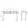 Valencia Mirrored 2 Drawer Dressing Table