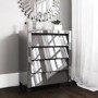Valentina Venetian Mirrored 4 Chest of Drawers - Tinted Grey Mirror