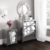 Valentina Venetian Mirrored 4 Chest of Drawers - Tinted Grey Mirror