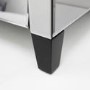 Valentina Venetian Mirrored 4 Chest of Drawers - Tinted Grey Mirror