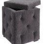 LPD Valentina Charcoal Velvet Storage Box