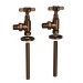 Bronze Traditional Angled Radiator Valves - Regent