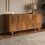 Large Mango Wood Sideboard with Ball Feet - Ivan