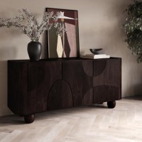 Large Walnut Sideboard with Ball Feet - Ivan