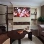 Large Curved Walnut Coffee Table with 3 Legs - Ivan