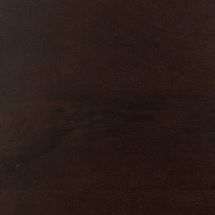 Curved Walnut Effect Coffee Table with 2 Legs - Ivan