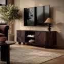 VAN013 Large Walnut Effect TV Stand with Storage - TV's up to 70" - Ivan