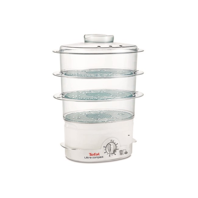 Tefal VC100665 Ultracompact 3 Tier Steamer - White