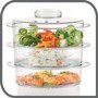 Tefal VC100665 Ultracompact 3 Tier Steamer - White