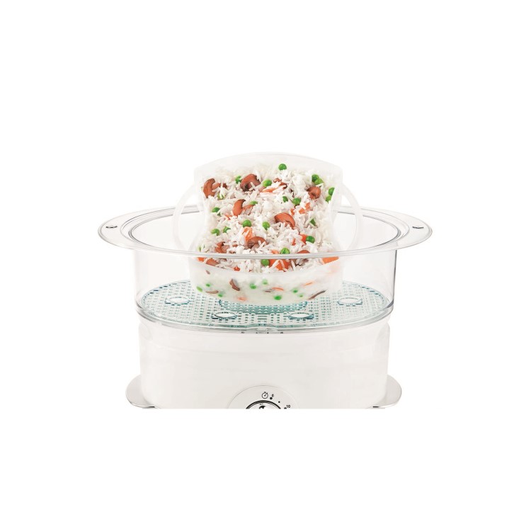 Tefal VC100665 Ultracompact 3 Tier Steamer - White