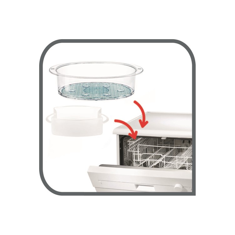 Tefal VC100665 Ultracompact 3 Tier Steamer - White