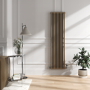 Reggio Beige grey Vertical Double Column Traditional Radiator 1800x470mm 4399 BTU - Cast Iron Style