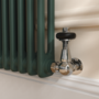 Reggio Evergreen Vertical Double Column Traditional Radiator 1800x470mm 4399 BTU - Cast Iron Style