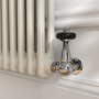Reggio Linen Vertical Double Column Traditional Radiator 1800x470mm 4399 BTU - Cast Iron Style