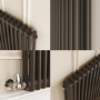 Reggio Russet Vertical Double Column Traditional Radiator 1800x470mm 4399 BTU - Cast Iron Style