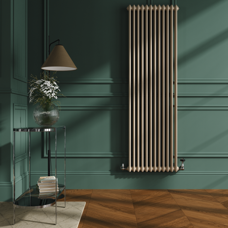 Reggio Cleopatra Vertical Double Column Traditional Radiator 1800x560mm 5279 BTU - Cast Iron Style