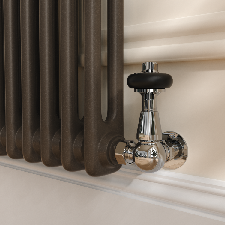Reggio Russet Vertical Double Column Traditional Radiator 1800x560mm 5279 BTU - Cast Iron Style