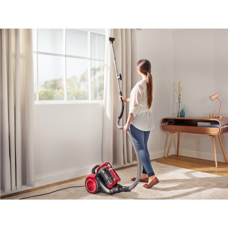 Beko VCM7180P Bagless Cylinder Vacuum Cleaner - Red