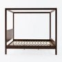 King Size Four Poster Wooden Bed Frame in Walnut - Victoria