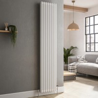 Reggio White Vertical Triple Column Traditional Radiator 1800x380mm 4436 BTU - Cast Iron Style Reggio White Vertical Triple Column Traditional Radiator 1800x380mm 4436 BTU - Cast Iron Style