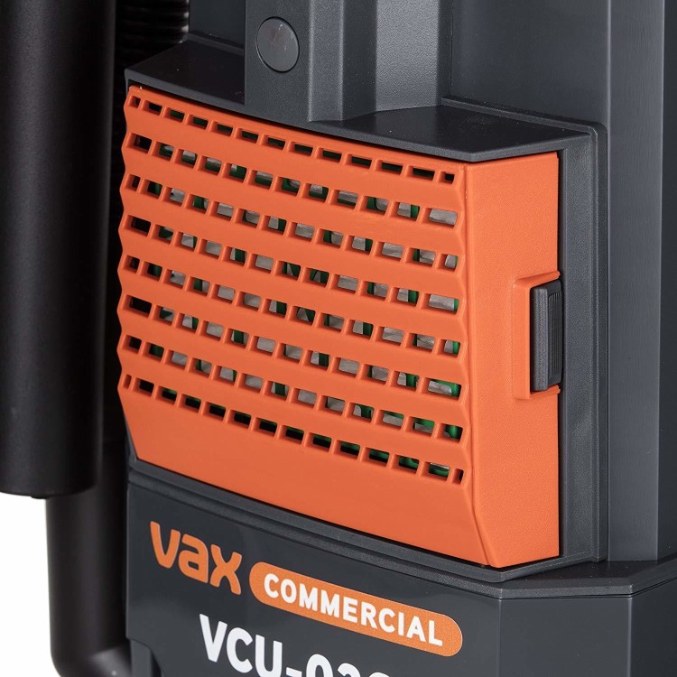 Vax VCU03C Commercial Upright Twin Motor Vacuum Cleaner - Grey And Orange
