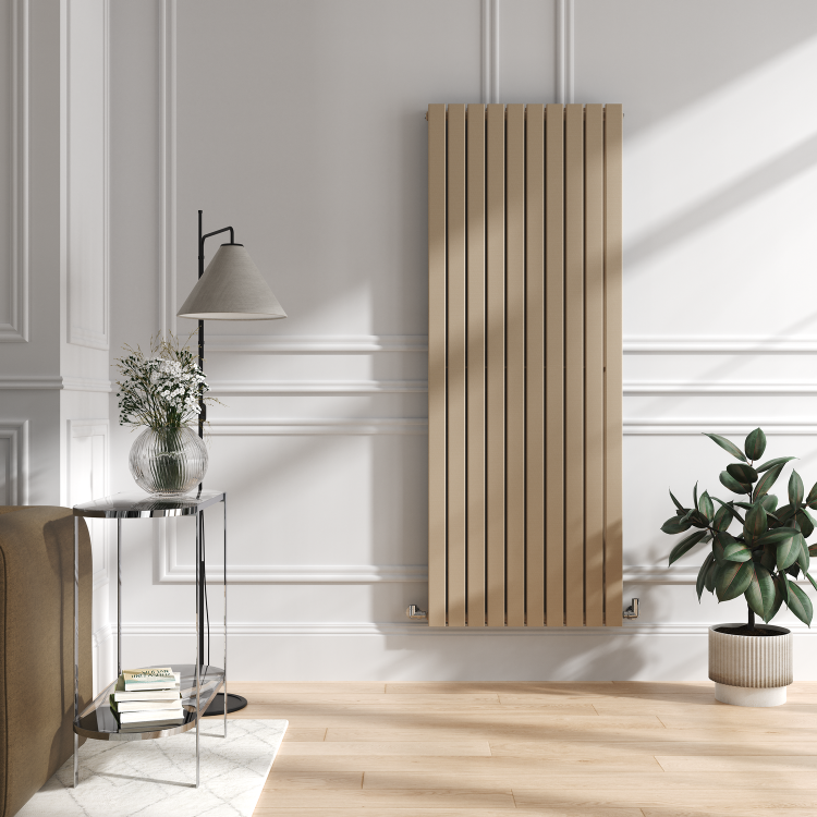Riace Cleopatra Vertical Flat Designer Radiator 1800x680mm Double Panel 6947 BTU