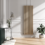 Sorrento Cleopatra Vertical Oval Designer Radiator 1800x590mm Double Panel 6229 BTU
