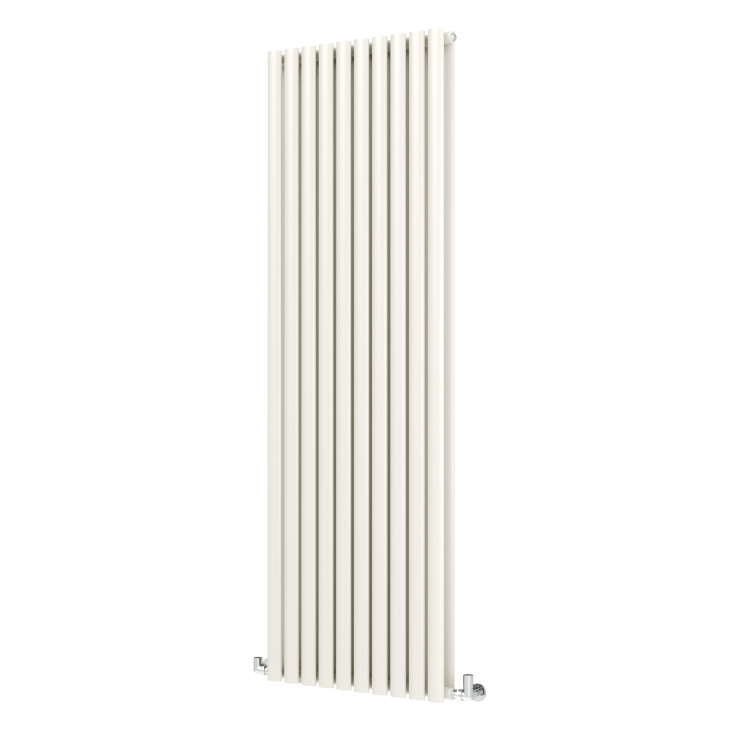 Refurbished - Sorrento Linen Vertical Oval Designer Radiator 1800x590mm Double Panel 6229 BTU