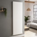 VD10-1800-WCO Sorrento White Vertical Oval Designer Radiator 1800x590mm Double Panel 6229 BTU
