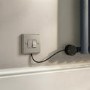 Anthracite Vertical Smart Electric Radiator with Wi-Fi Thermostat - 1200W - Double Panel H1600xW236mm - Bathroom Safe