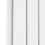 Riace White Vertical Flat Designer Radiator 1600x272mm Double Panel 2458 BTU