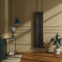 Russet Vertical Smart Electric Radiator with Wi-Fi Thermostat - 1.2KW - H1600xW354 - Bathroom Safe