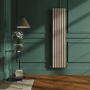 Sorrento Cleopatra Vertical Oval Designer Radiator 1600x354mm Double Panel 3351 BTU