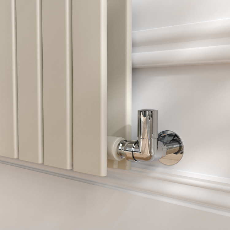 Riace Linen Vertical Flat Designer Radiator 1600x408mm Double Panel 3687 BTU