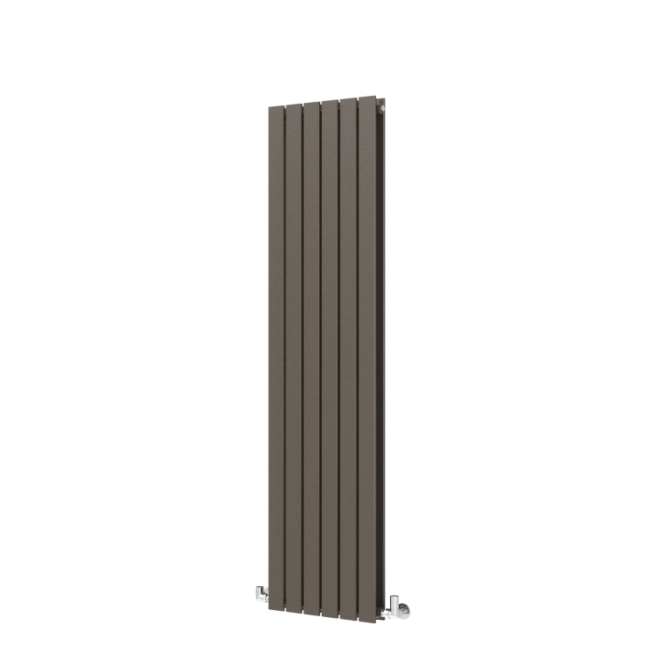 Riace Russet Vertical Flat Designer Radiator 1600x408mm Double Panel 3687 BTU