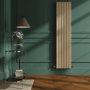 Riace Elk brown Vertical Flat Designer Radiator 1800x408mm Double Panel 4168 BTU